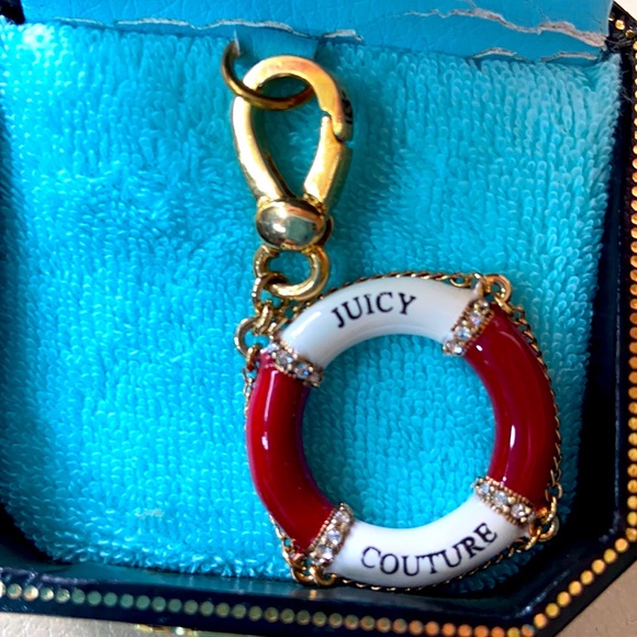 Y2K Juicy Couture SOS Lifesaver Life preserver Charm NAUTICAL ALOHA JUICY NEW - Picture 3 of 10